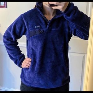 Patagonia Purple Retool Snap T-Fleece Pullover LG